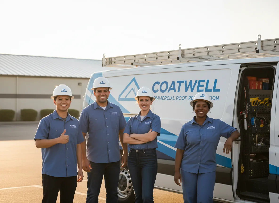 Commercial roof coating company in Percival, IA